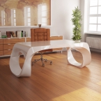 Scrivania Presidenziale Infinity Desk, realizzata in Adamantx®, by BABINI OFFICE