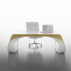 Scrivania Presidenziale Infinity Desk, realizzata in Adamantx®, by BABINI OFFICE