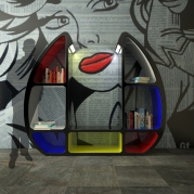 libreria design made in italy, bookcase made in italy