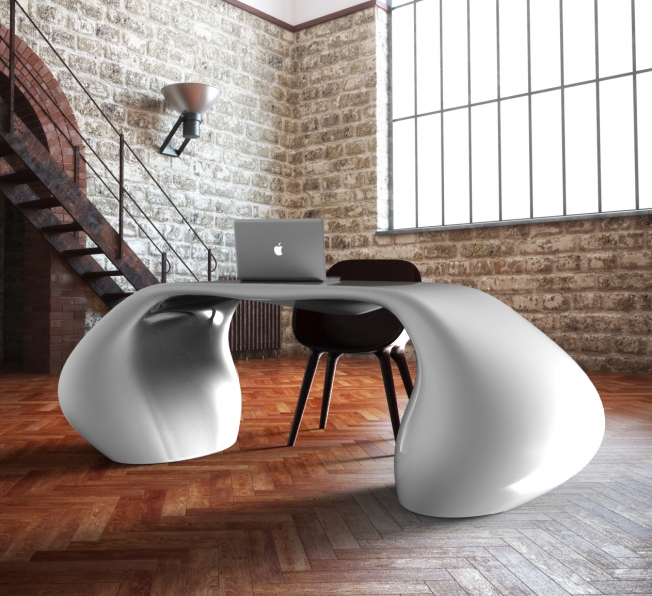 scrivania design Massive bianca