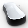 vasca da bagno design Rounded con vista diagonale BN